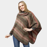 Ethnic Patterned Poncho - Madeline Love - Flyclothing LLC