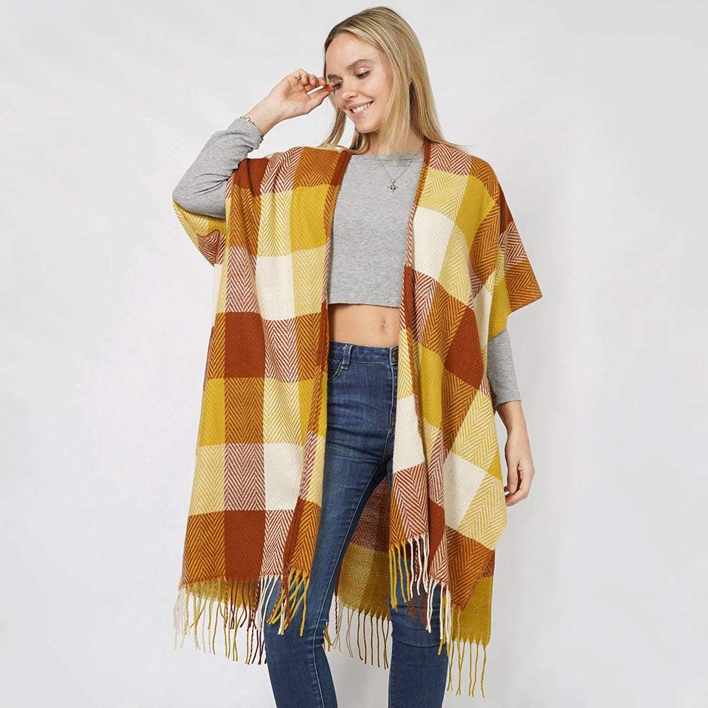 Check Patterned Vest - Madeline Love - Flyclothing LLC