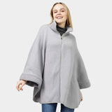 Zip Up Knit Cape Poncho - Madeline Love - Flyclothing LLC