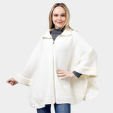 Zip Up Knit Cape Poncho - Madeline Love - Flyclothing LLC