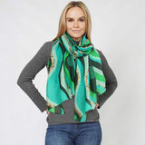 Abstract Foil Print Scarf - Madeline Love - Flyclothing LLC