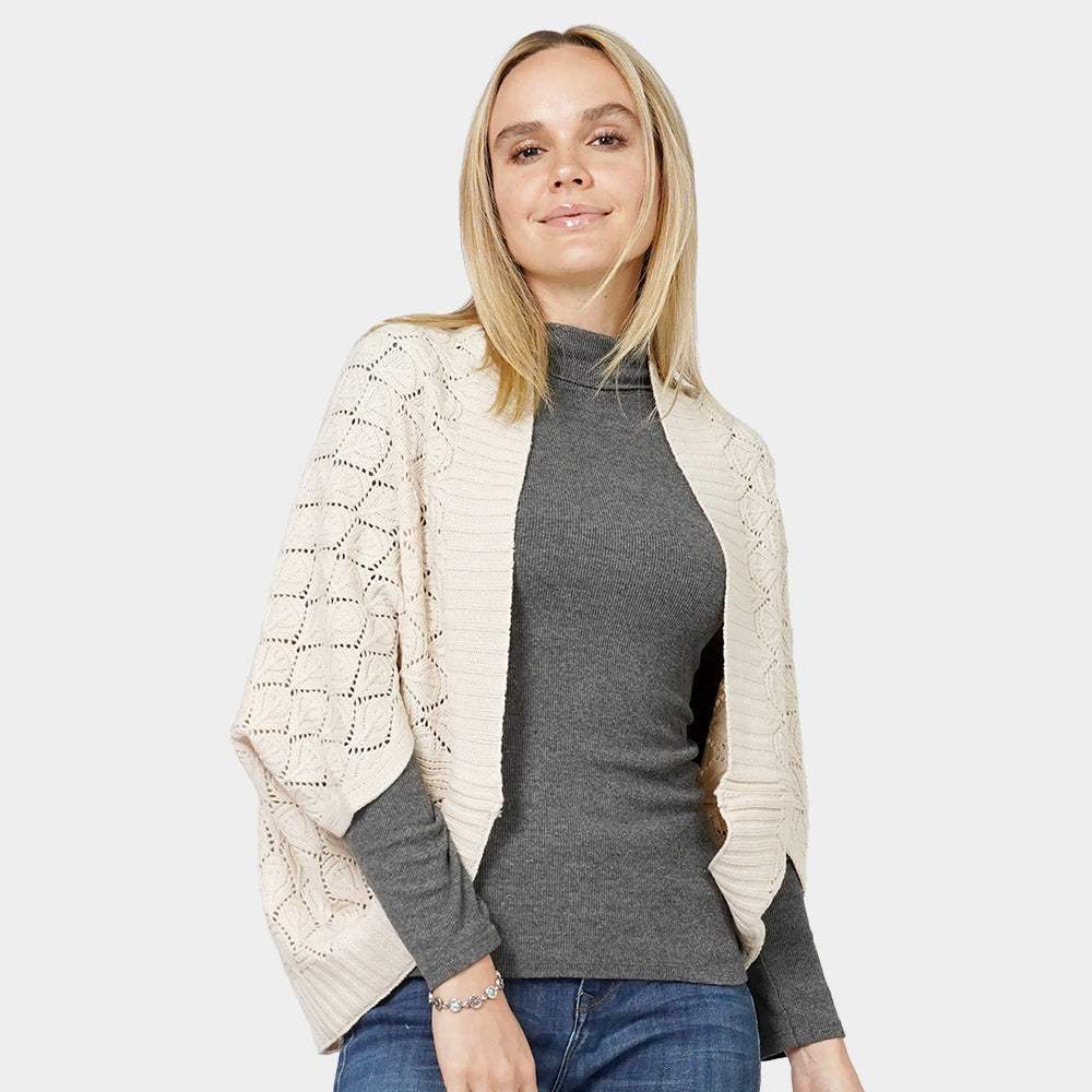 Diamond Knit Shrug Vest - Madeline Love - Flyclothing LLC