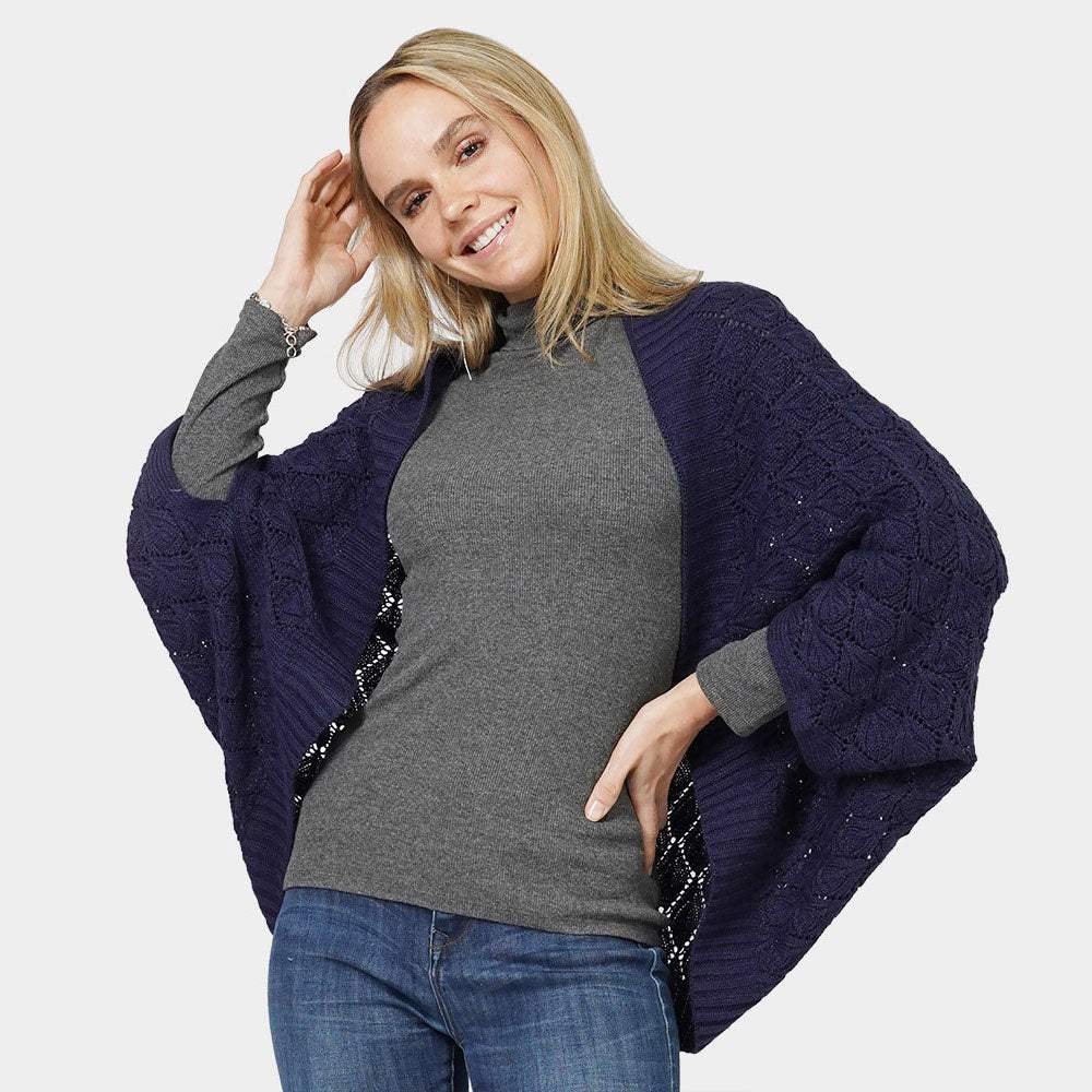 Diamond Knit Shrug Vest - Madeline Love - Flyclothing LLC