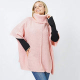 Slub Knit Turtle Neck Pullover - Madeline Love - Flyclothing LLC