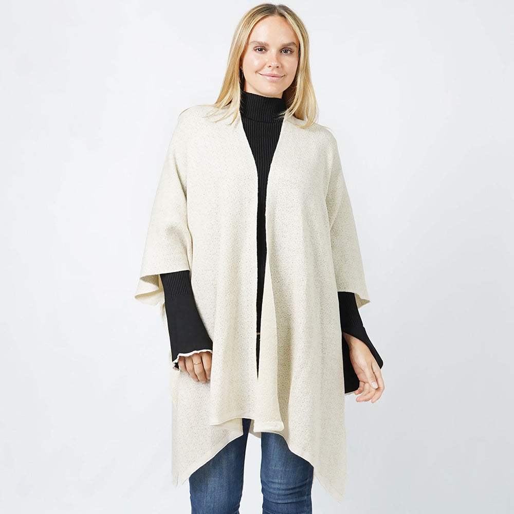 Rulex Knit Ruana Vest Poncho - Madeline Love - Flyclothing LLC