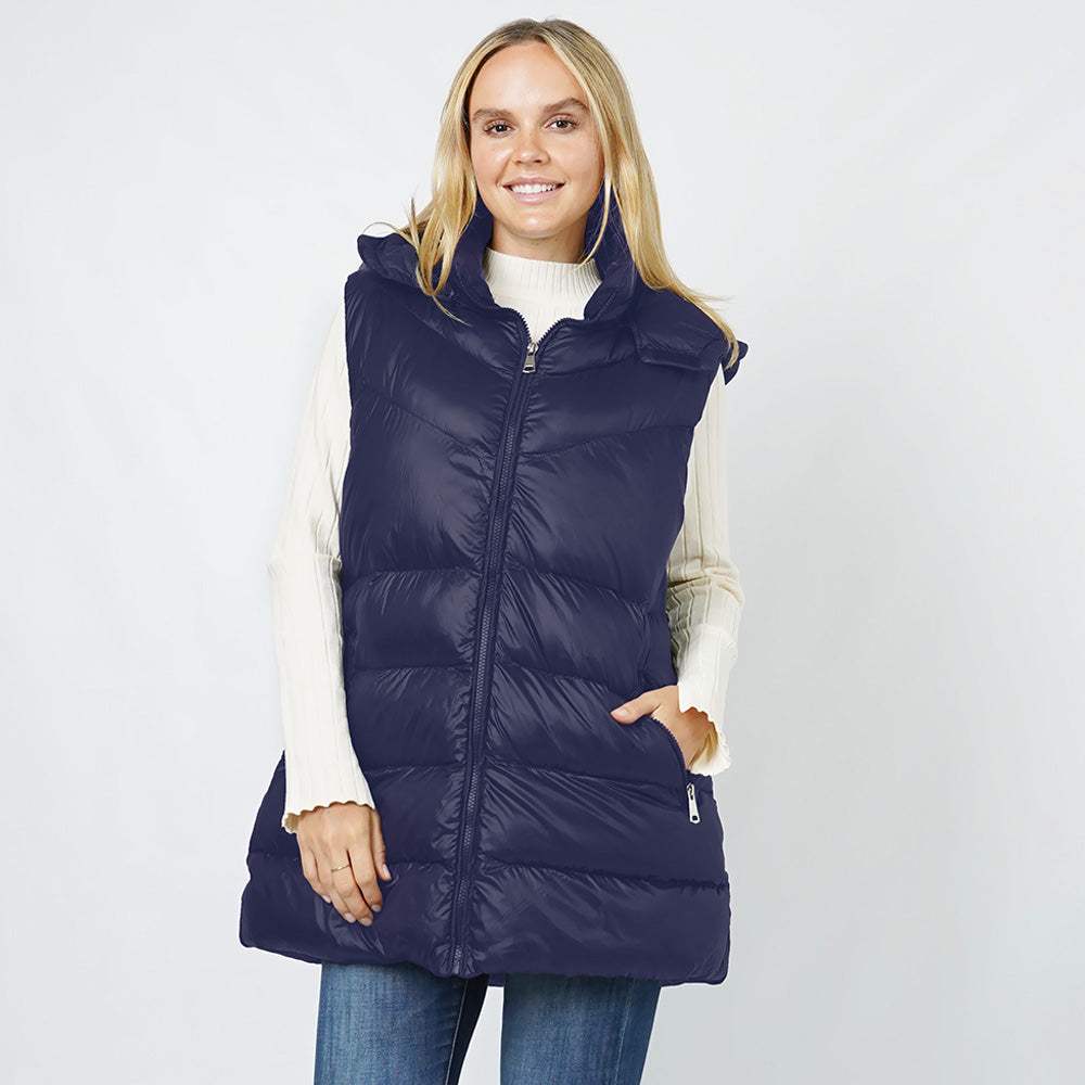 Padded Hoodie Vest - Madeline Love - Flyclothing LLC