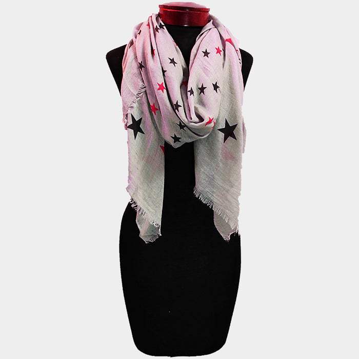 Star print scarf - Madeline Love - Flyclothing LLC