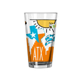 State of Texas 16oz Native Pint Glass