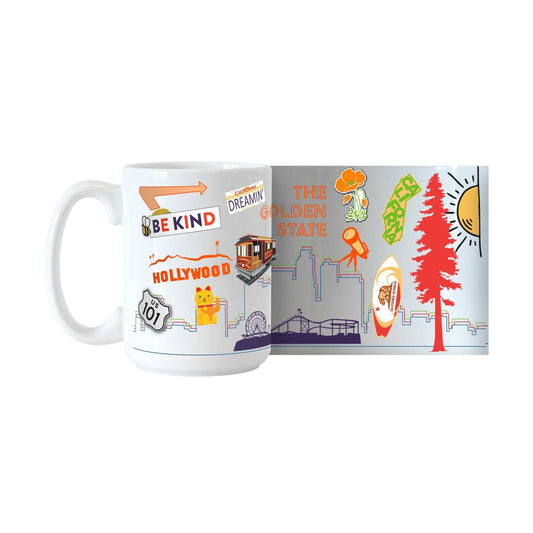 State of California 15oz Native Sublimated Mug - Logo Brands - Flyclothing LLC