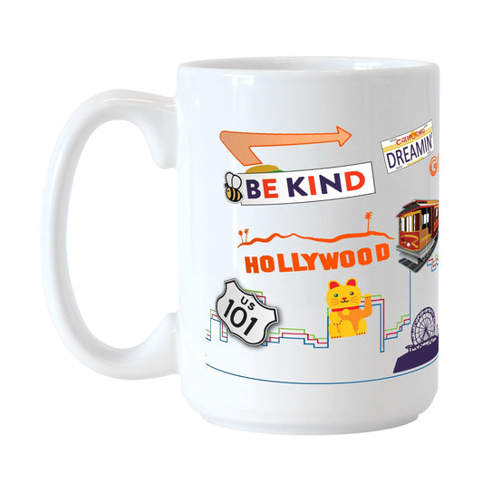 State of California 15oz Native Sublimated Mug - Logo Brands - Flyclothing LLC