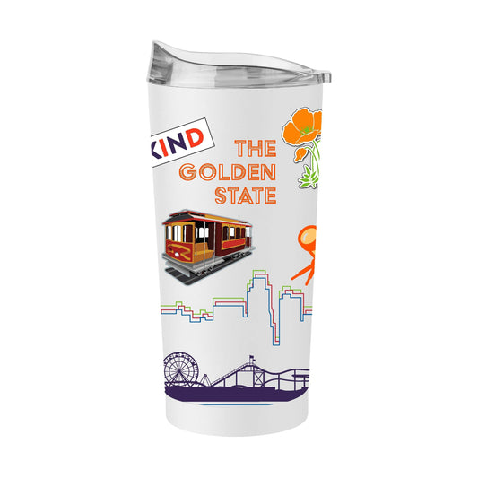 State of California 20oz Native Powder Coat Tumbler - Logo Brands - Flyclothing LLC