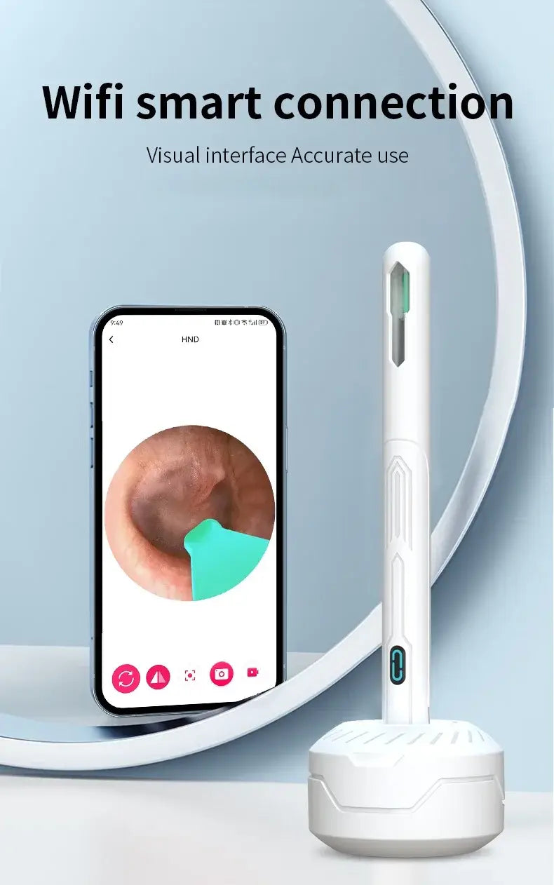 Ear Cleaner with Camera Set HD Ear Sticks Otoscope USB C Charging Endoscope Wax Removal Tool Earpick Ear Cleaning Set NK3 Pro - ZeeBelle.com - Flyclothing LLC