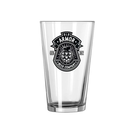 Old Armor Brewery Charlotte Hornets 16oz Pint Glass - Logo Brands - Flyclothing LLC