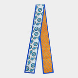 Horse Motif Pattern Print Silk Feel Twilly Skinny Scarf - Madeline Love - Flyclothing LLC