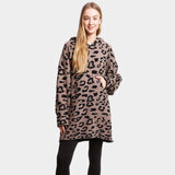 Leopard Hooded Wearable Blanket - Madeline Love - Flyclothing LLC