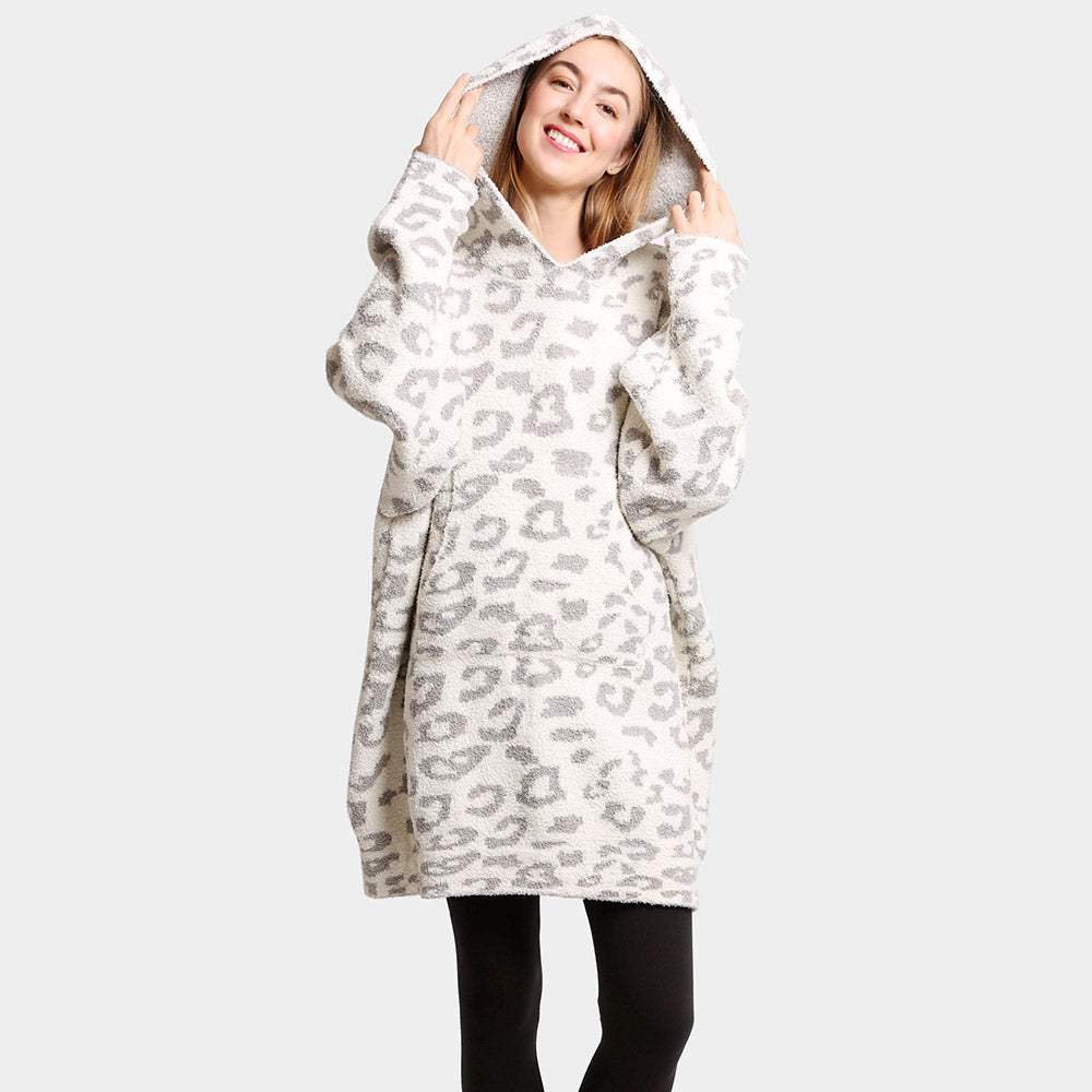 Leopard Hooded Wearable Blanket - Madeline Love - Flyclothing LLC