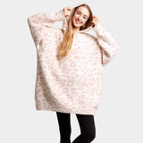 Leopard Hooded Wearable Blanket - Madeline Love - Flyclothing LLC