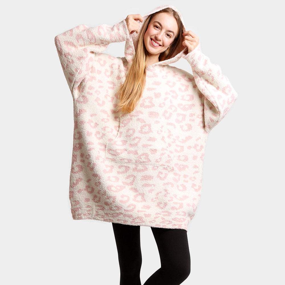 Leopard Hooded Wearable Blanket - Madeline Love - Flyclothing LLC