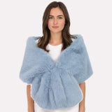 Faux Fur Shawl Wrap Poncho - Madeline Love - Flyclothing LLC