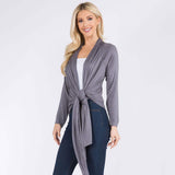 Asymmetrical Open Front Solid Cardigan - Madeline Love - Flyclothing LLC