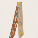 Art Inspired Pattern Printed Twilly Skinny Scarf - Madeline Love - Flyclothing LLC
