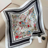 Wild Flower Garden Print Square Bandana Scarf - Madeline Love - Flyclothing LLC