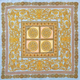 Ornate Baroque Medallion Print Square Bandana Scarf - Madeline Love - Flyclothing LLC