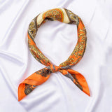Ornate Baroque Medallion Print Square Bandana Scarf - Madeline Love - Flyclothing LLC