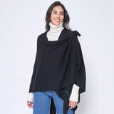 Shoulder Strap Solid Ruana Poncho - Madeline Love - Flyclothing LLC