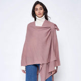 Shoulder Strap Solid Ruana Poncho - Madeline Love - Flyclothing LLC