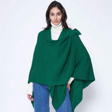 Shoulder Strap Solid Ruana Poncho - Madeline Love - Flyclothing LLC