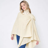 Shoulder Strap Solid Ruana Poncho - Madeline Love - Flyclothing LLC