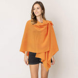 Shoulder Strap Solid Ruana Poncho - Madeline Love - Flyclothing LLC
