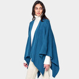 Shoulder Strap Solid Ruana Poncho - Madeline Love - Flyclothing LLC