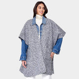 Front Pockets Open Ruana Kimono Poncho - Madeline Love - Flyclothing LLC