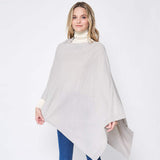 Solid Scarf Poncho - Madeline Love - Flyclothing LLC