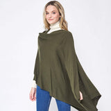 Solid Scarf Poncho - Madeline Love - Flyclothing LLC