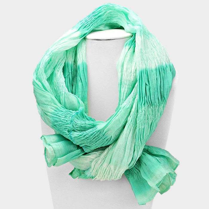 Ombre oblong wrinkle scarf - Madeline Love - Flyclothing LLC