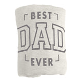 Father's Day Best Dad Ever Sublimated Sweatshirt Blanket - Logo Brands - Flyclothing LLC