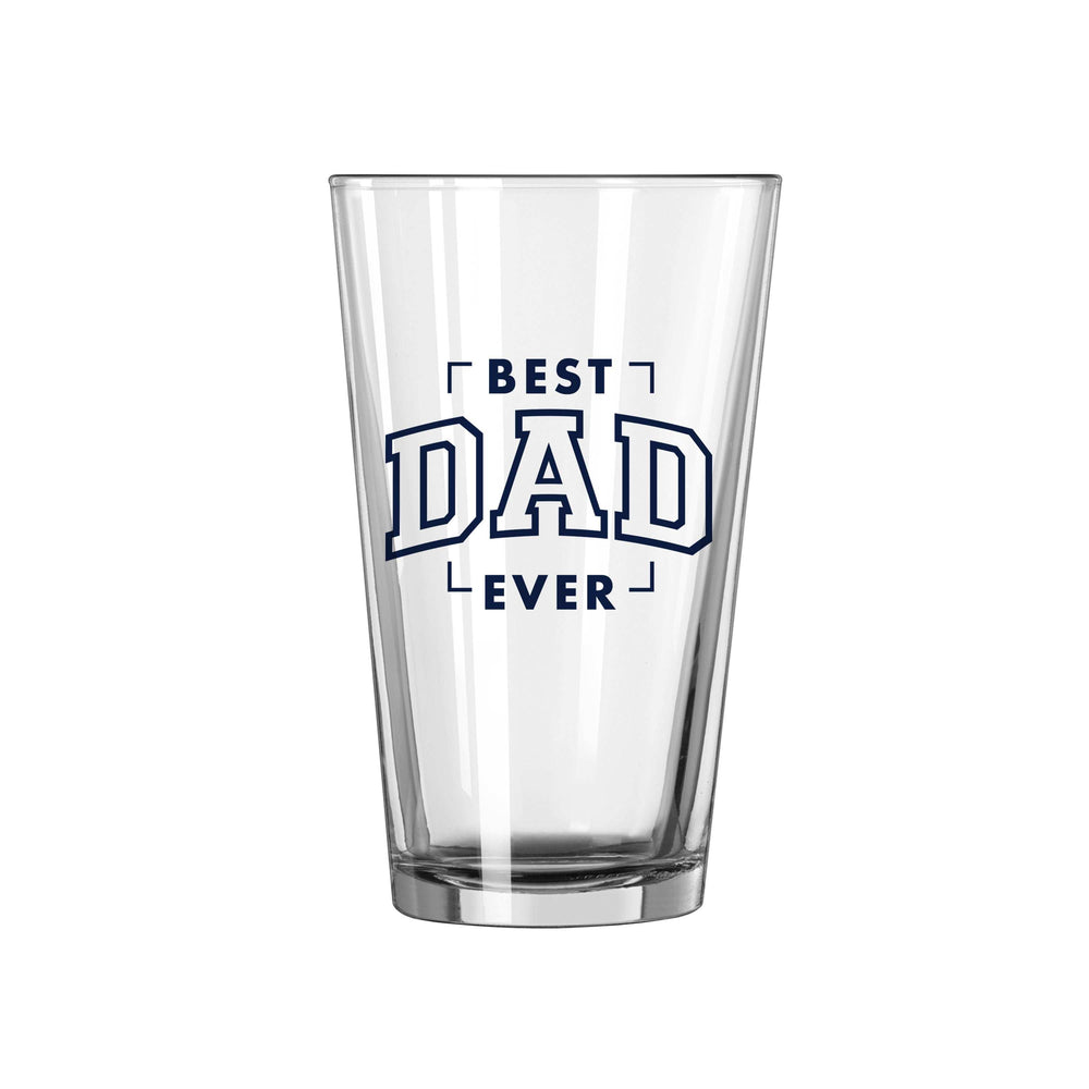 Father's Day Best Dad Ever 16oz Pint Glass - Logo Brands - Flyclothing LLC