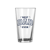 Father's Day Best Dad Ever 16oz Pint Glass - Logo Brands - Flyclothing LLC