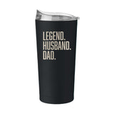Father's Day Legend Husband Dad 20oz Powder Coat Tumbler - Logo Brands - Flyclothing LLC