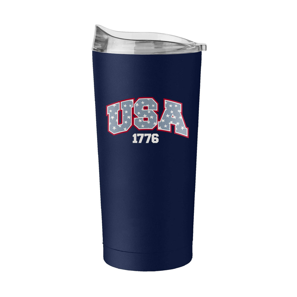 4th of July 20oz Navy USA Powder Coat Tumbler - Logo Brands - Flyclothing LLC