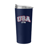 4th of July 20oz Navy USA Powder Coat Tumbler - Logo Brands - Flyclothing LLC