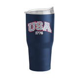 4th of July 30oz Navy USA Powder Coat Tumbler - Logo Brands - Flyclothing LLC