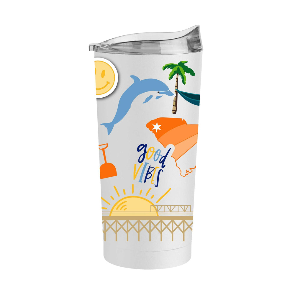 North Myrtle Beach 20oz Native Powder Coat Tumbler - Logo Brands - Flyclothing LLC
