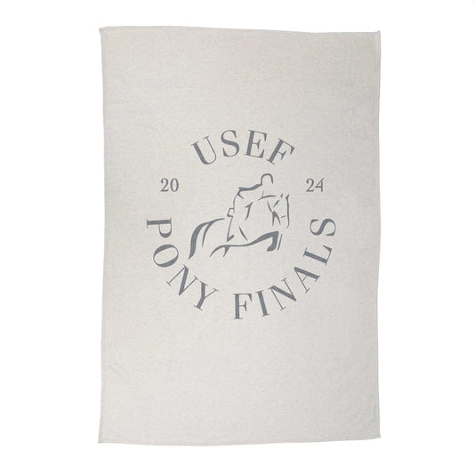 USEF Pony Finals Oversized Sublimated Sweatshirt Blanket - Logo Brands - Flyclothing LLC
