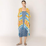Aztec Print Kimono Poncho - Madeline Love - Flyclothing LLC