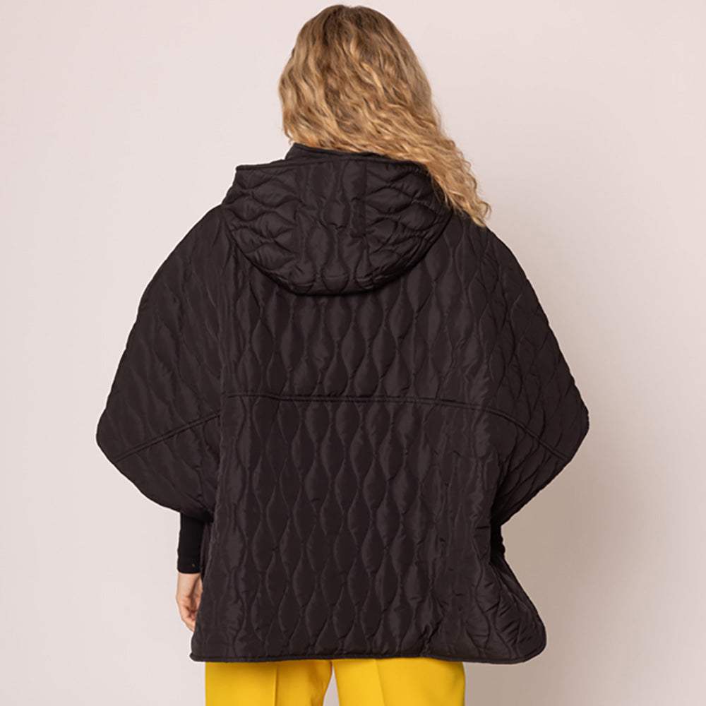 Wave Pattern Padded Cape - Madeline Love - Flyclothing LLC