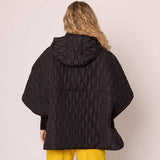 Wave Pattern Padded Cape - Madeline Love - Flyclothing LLC
